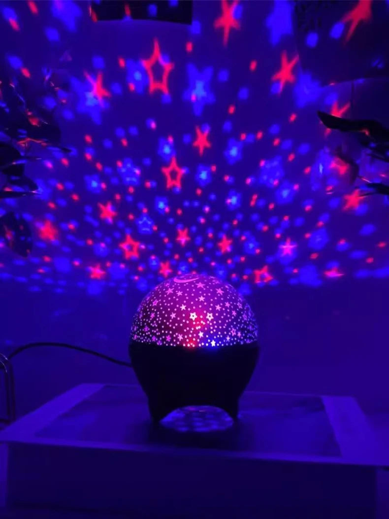 Galaxy Star Projector Night Light – LED Aurora Sky Lamp for Bedroom
