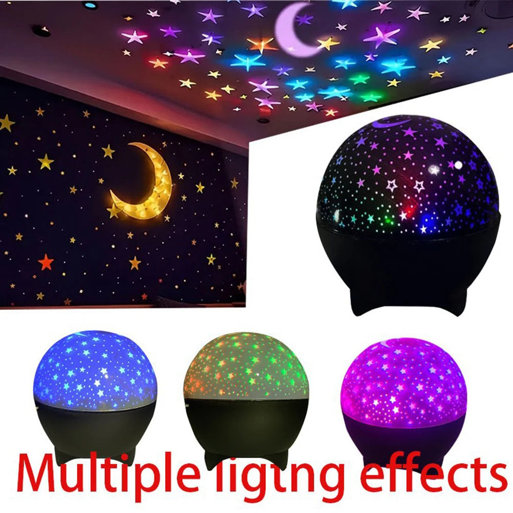 Galaxy Star Projector Night Light – LED Aurora Sky Lamp for Bedroom
